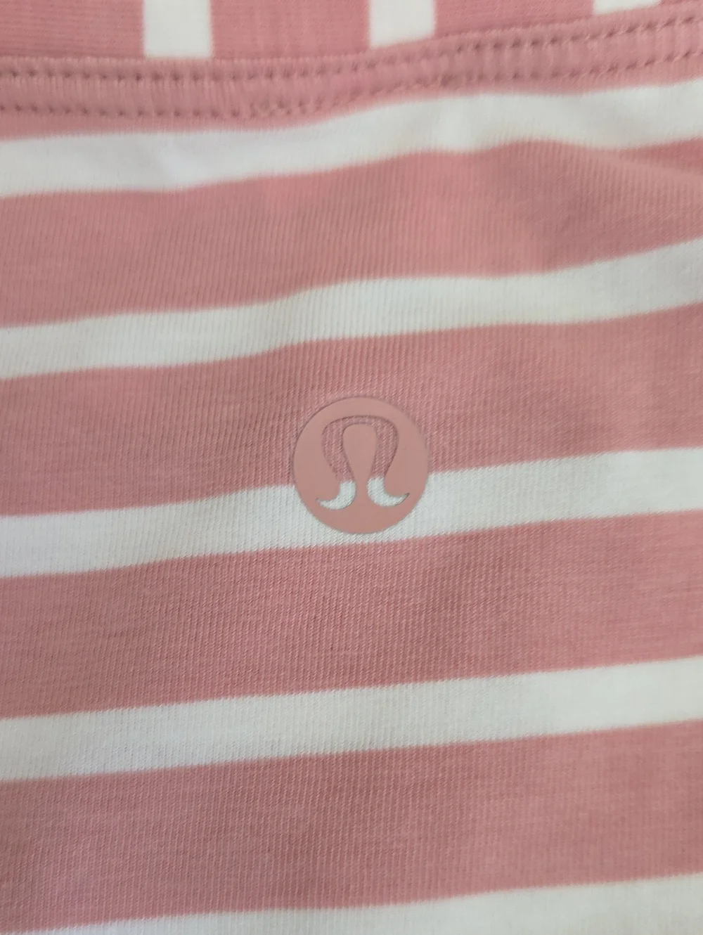 Lululemon Back In Action Long Sleeve in Yachtie Stripe Pink Pastel White Size 4